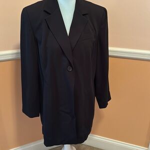 Vintage, very long (coat length) fabric jacket